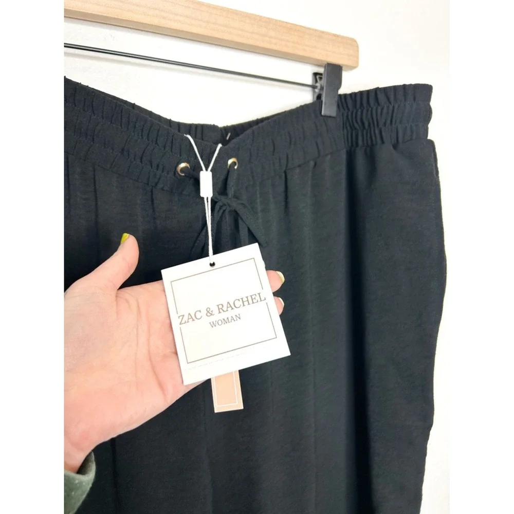 NWT Zac & Rachel High Rise‎ Wide Leg Casual Pull On Pants Plus Size 2X